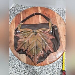 Tandy Vintange Leather leaf bag